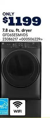 RONA GE 7.8 cu. ft. dryer offer