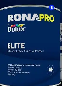 RONA Elite Interior paint & primer offer