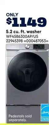 RONA SAMSUNG 5.2 cu. ft. washer offer