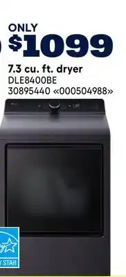 RONA LG 7.3 cu. ft. dryer offer