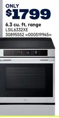 RONA LG 6.3 cu. ft. range offer