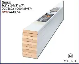 RONA METRIE builder pack mouldings 1/2 x 2-1/2 x 7' offer