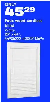 RONA LANDON & CO. Faux wood cordless blind 23 x 64 offer