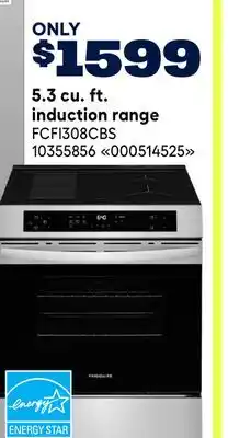 RONA Frigidaire 5.3 cu. ft. induction range offer