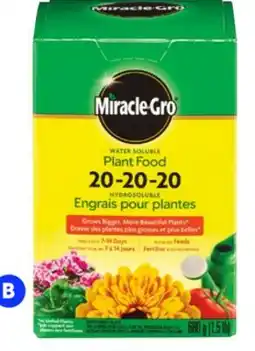 RONA MIRACLE GRO plant fertilizers, 1.5-lb offer
