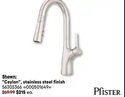 RONA PFISTER Ceylon, stainless steel finish offer