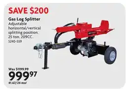 Home Hardware Gas Log Splitter offer
