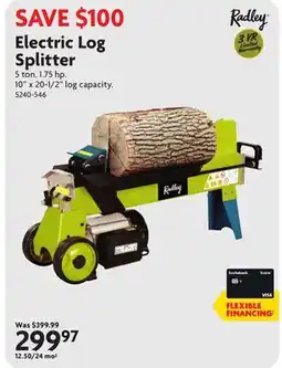 Home Hardware Electric Log Splitter offer