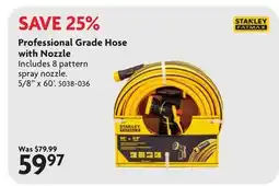 Home Hardware Professional Grade Hose with Nozzle offer