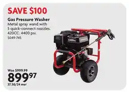 Home Hardware Gas Pressure Washer offer