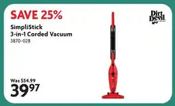 Home Hardware SimpliStick 3-in-1 Corded Vacuum offer