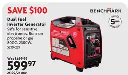 Home Hardware Dual Fuel Inverter Generator offer