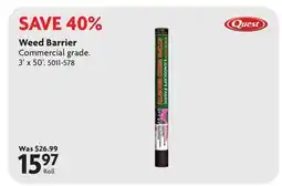 Home Hardware Weed Barrier offer