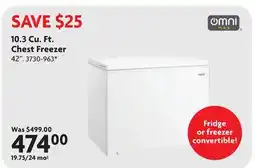 Home Hardware 10.3 Cu. Ft. Chest Freezer offer