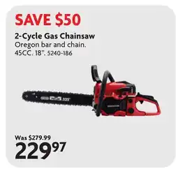 Home Hardware 2-Cycle Gas Chainsaw offer