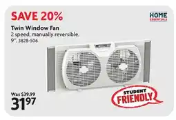 Home Hardware SAVE20 Twin Window Fan offer