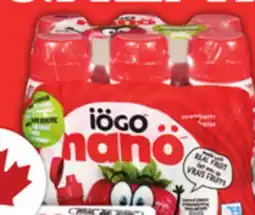 Food Basics IÖGO NANO GRAB & GO YOGURT 4x90 G NANO DRINKABLE YOGURT 6X93 ML BUBBLES YOGURT 4 X 100 G offer