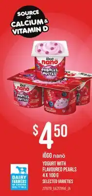 Loblaws IÖGO NANÖ YOGURT WITH FLAVoured PEARLS offer