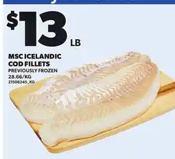 Loblaws MSC ICELANDIC COD FILLETS offer