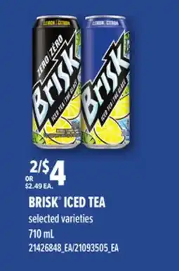 Loblaws BRISK ICED TEA offer