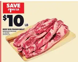 Loblaws BEEF RIB FINGER MEAT offer