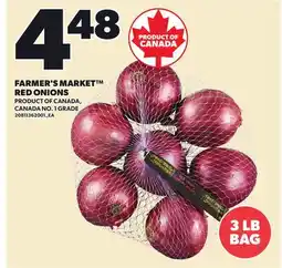 Loblaws FARMER'S MARKET RED ONIONS, 3 LB BAG offer