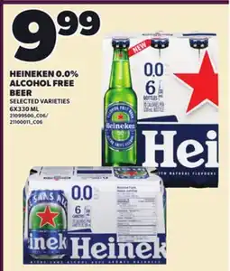Loblaws HEINEKEN 0.0% ALCOHOL FREE BEER offer