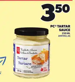 Loblaws PC TARTAR SAUCE offer