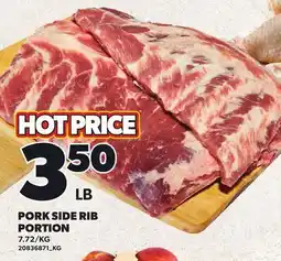 Loblaws PORK SIDE RIB PORTION offer