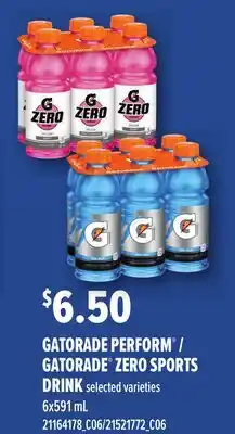 Loblaws GATORADE PERFORM / GATORADE ZERO SPORTS DRINK offer