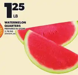 Loblaws WATERMELON QUARTERS offer