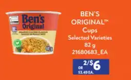 Loblaws BEN'S ORIGINAL CUPS offer