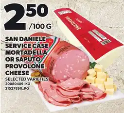 Loblaws SAN DANIELE SERVICE CASE MORTADELLA OR SAPUTO PROVOLONE CHEESE offer
