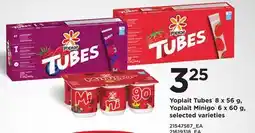 Loblaws YOPLAIT TUBES, 8 X 56 G, YOPLAIT MINIGO, 6 X 60 G offer