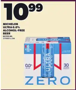 Loblaws MICHELOB ULTRA 0.0% ALCOHOL-FREE BEER offer