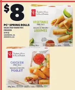 Loblaws PC SPRING ROLLS offer