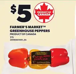 Loblaws FARMER'S MARKET GREENHOUSE PEPPERS, 3'S offer