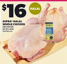 Loblaws SUFRA HALAL WHOLE CHICKEN offer