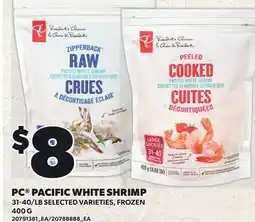 Loblaws PC PACIFIC WHITE SHRIMP offer