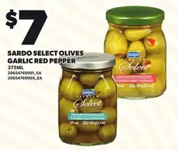 Loblaws SARDO SELECT OLIVES GARLIC RED PEPPER offer