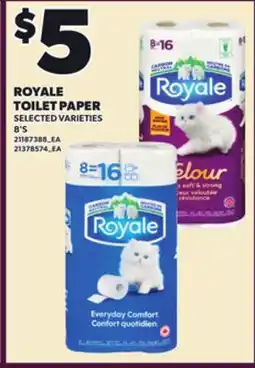 Loblaws ROYALE TOILET PAPER, 8'S offer