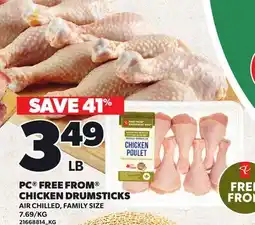 Loblaws PC FREE FROM CHICKEN DRUMSTICKS offer