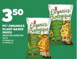 Loblaws PC ORGANICS PLANT-BASED PUFFS offer
