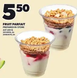 Loblaws FRUIT PARFAIT offer