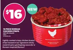 Loblaws 18 PIECE KOREAN CHICKEN STRIPS offer