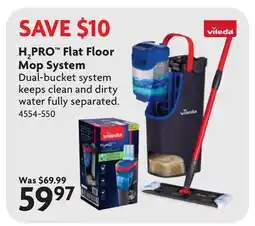 Home Hardware H2PRO Flat Floor Mop System offer