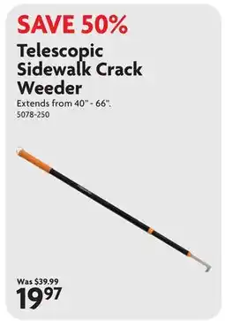 Home Hardware Telescopic Sidewalk Crack Weeder offer