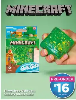 Showcase Minecraft SlimyGloop Gelli Gels Squishy Stress Cube offer