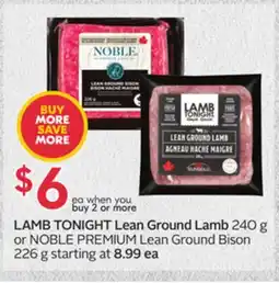 Sobeys Lean Ground Lamb offer