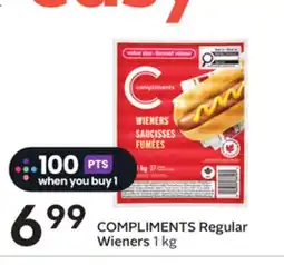 Sobeys COMPLIMENTS Regular Wieners offer